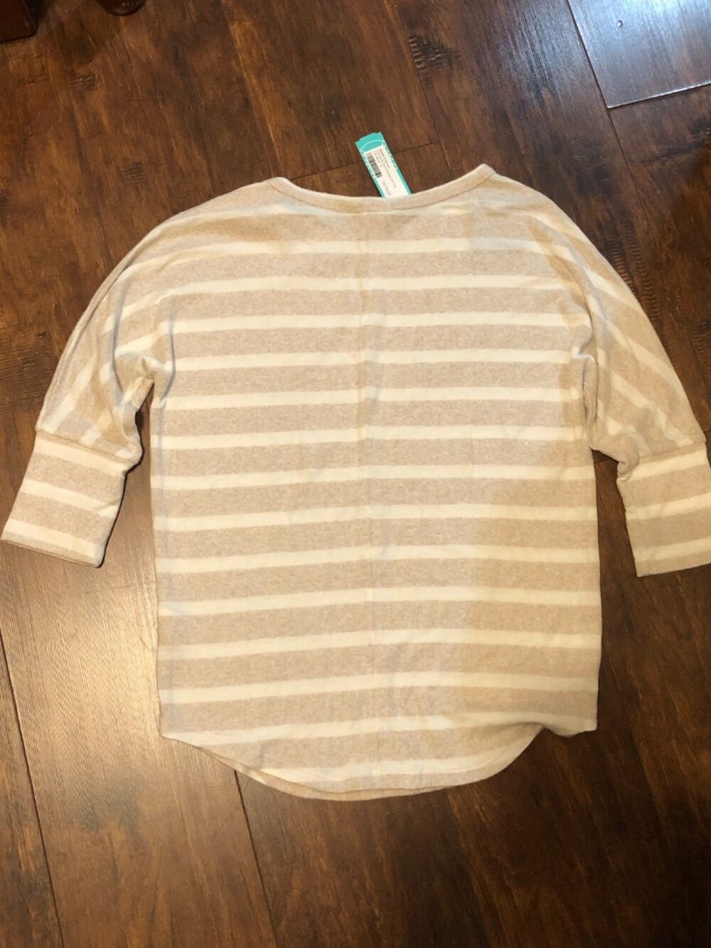 NWT Market & Spruce Corinna Brushed Dolman Knit Top Off-White Stripe Small - Picture 7 of 10